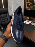 Berluti – Richelieu sport bleu marine